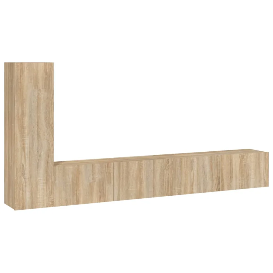 Ensemble de meubles TV 3 pcs Chêne sonoma Bois d'ingénierie - 2