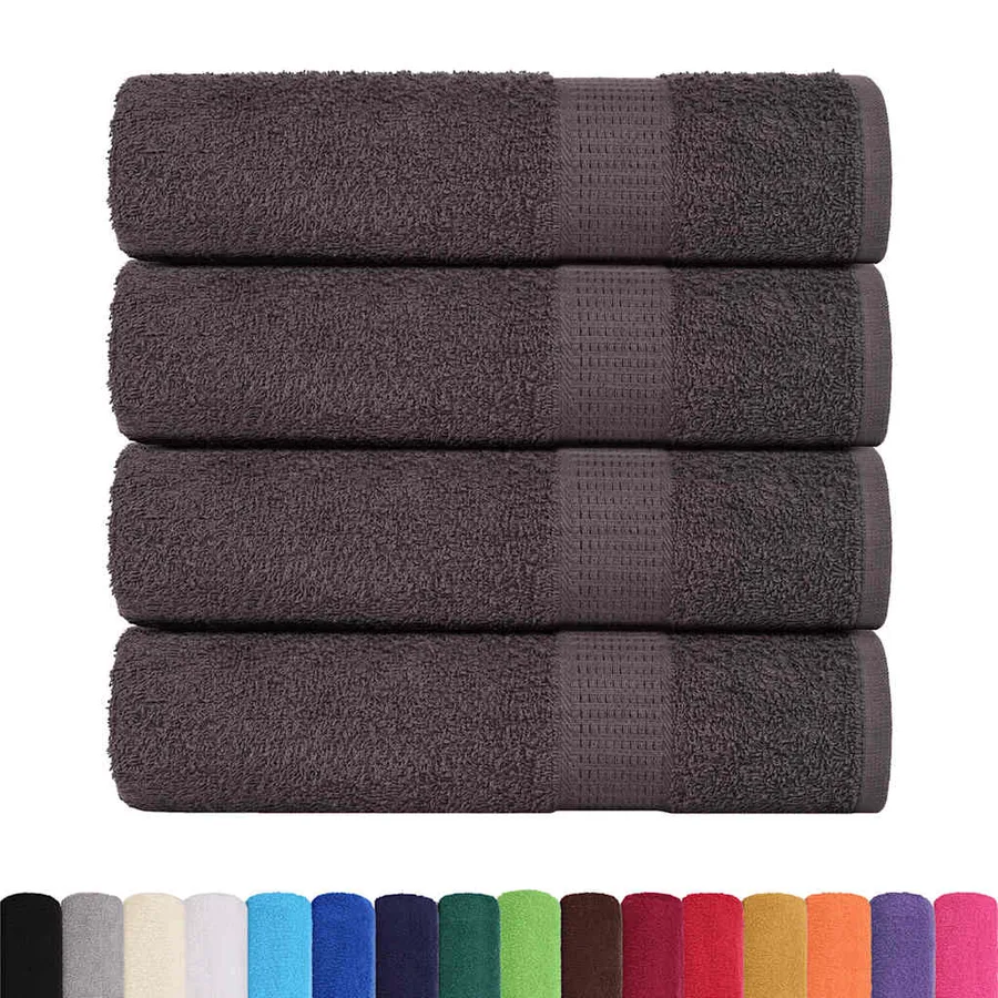 Serviettes de douche FROGN 4 pcs anthracite 70x140 cm 360 g/m² - 2