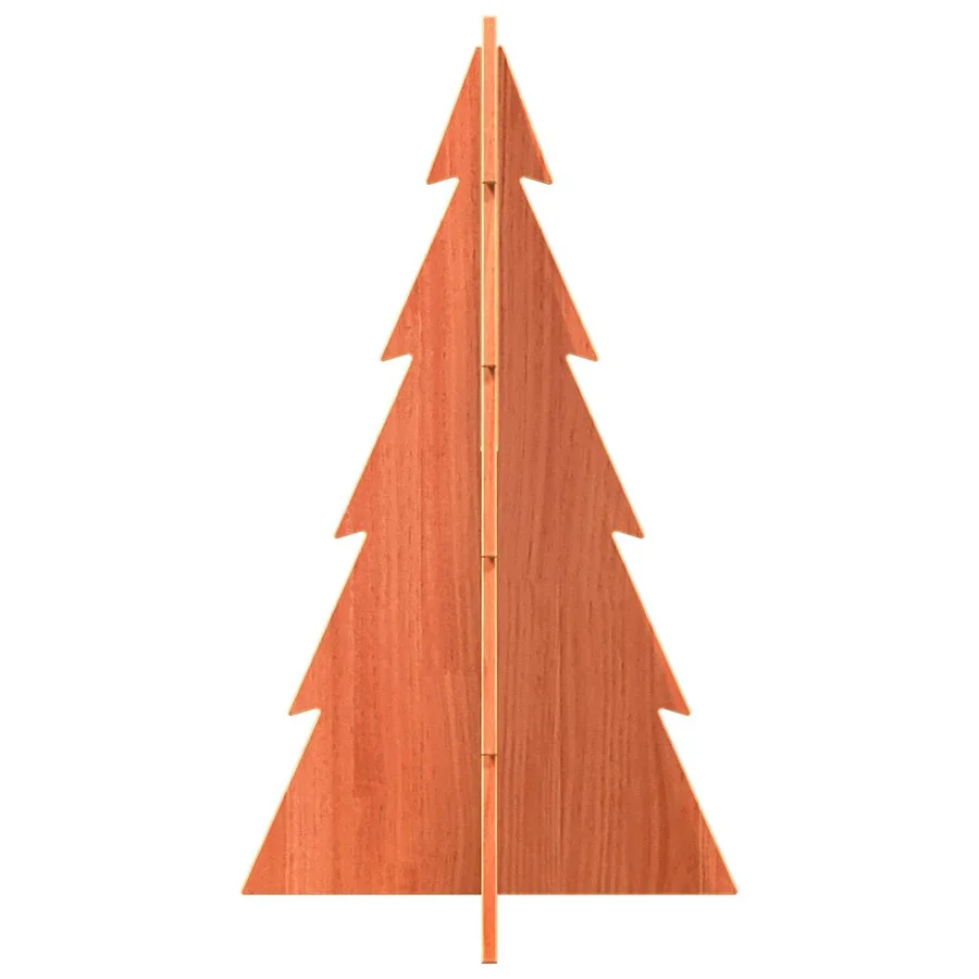 Arbre de Noël en bois pour décoration 80 cm bois de pin massif - 4