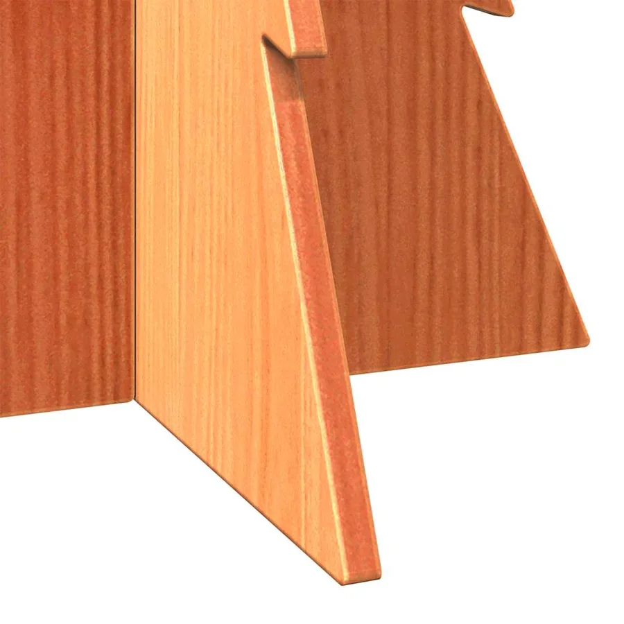 Arbre de Noël en bois pour décoration 80 cm bois de pin massif - 6