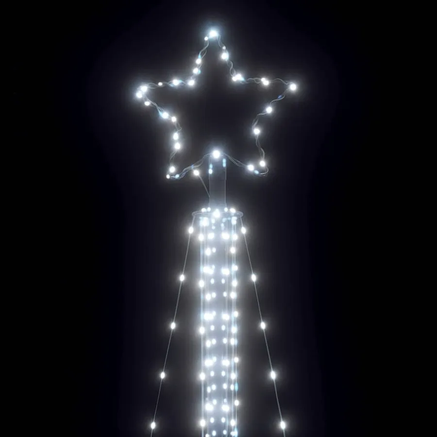 Sapin de Noël à LED 525 LED blanc froid 302 cm - 10