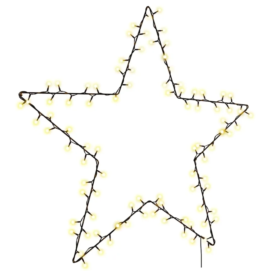 Lumières de Noël silhouette d'étoile 115 LED blanc chaud - 2
