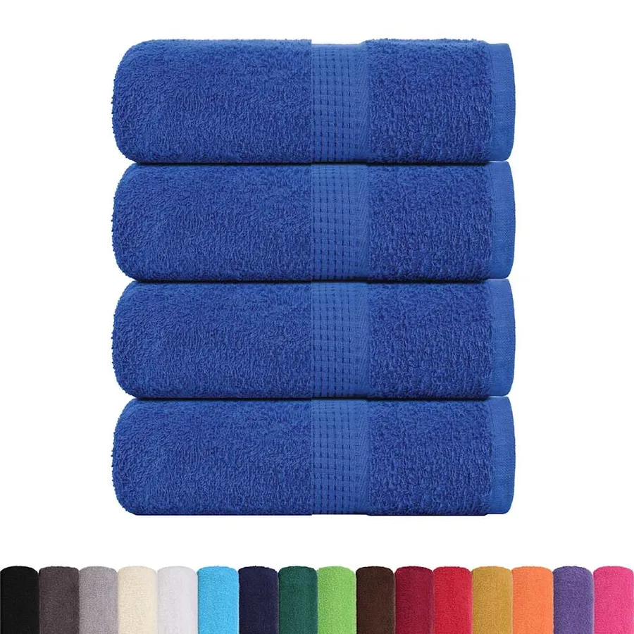 Serviettes d'invité FROGN 4 pcs bleu 30x50 cm 360 g/m² - 2