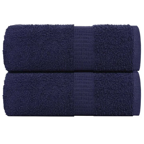 Serviettes de toilette FROGN 2 pièces Bleu marine 30x30 cm 360 g/m²