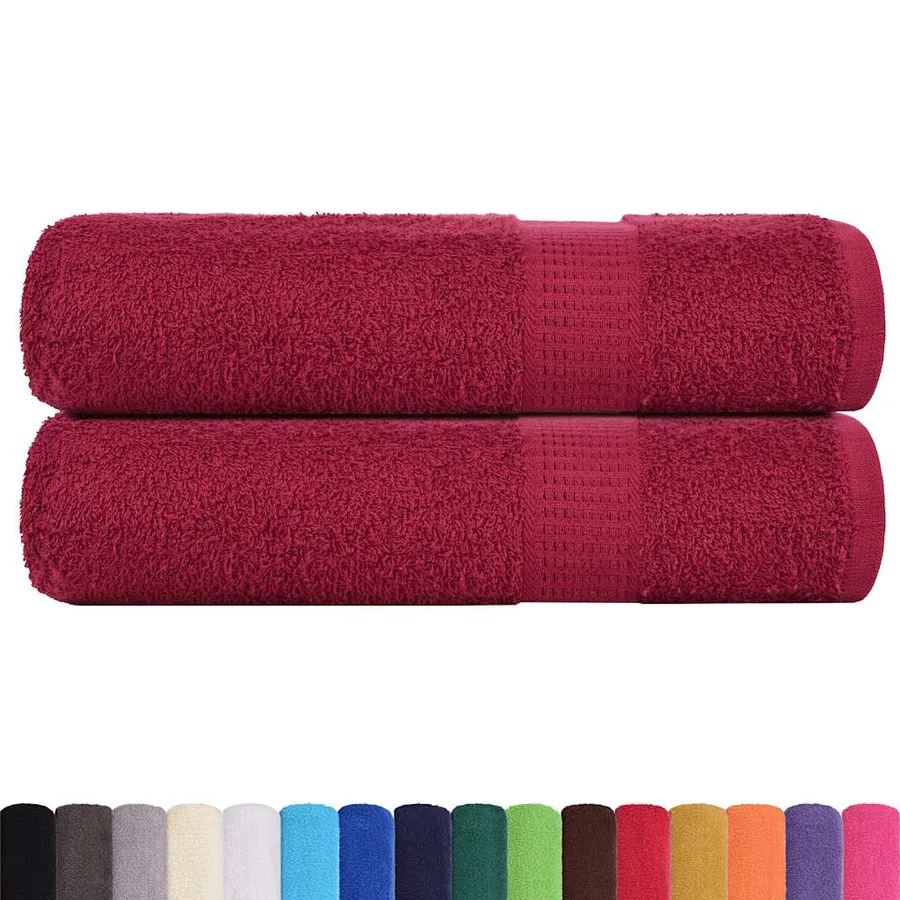 Essuie-mains FROGN 2 pcs bordeaux 50x100 cm 360 g/m² - 2