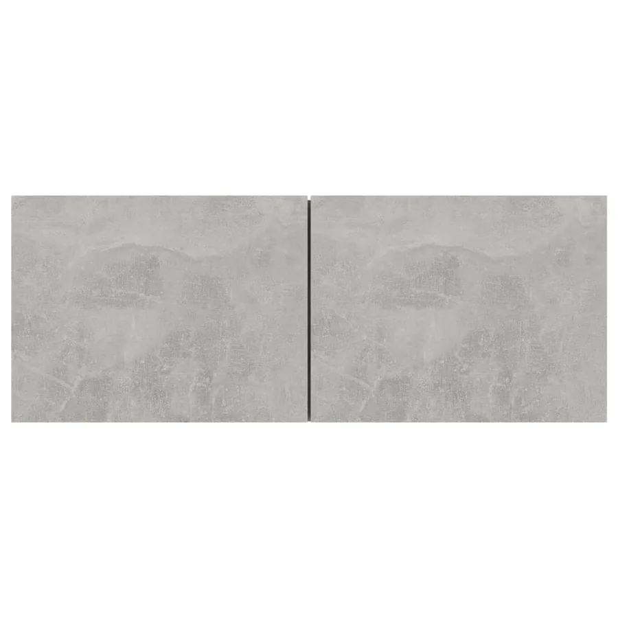 Meubles TV 3 pcs Gris béton Bois d'ingénierie - 4