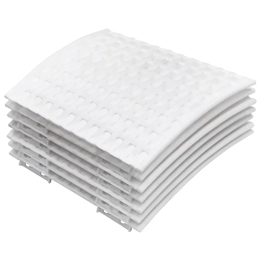 Jupe de sapin de Noël blanc Ø56x23 cm plastique - 3