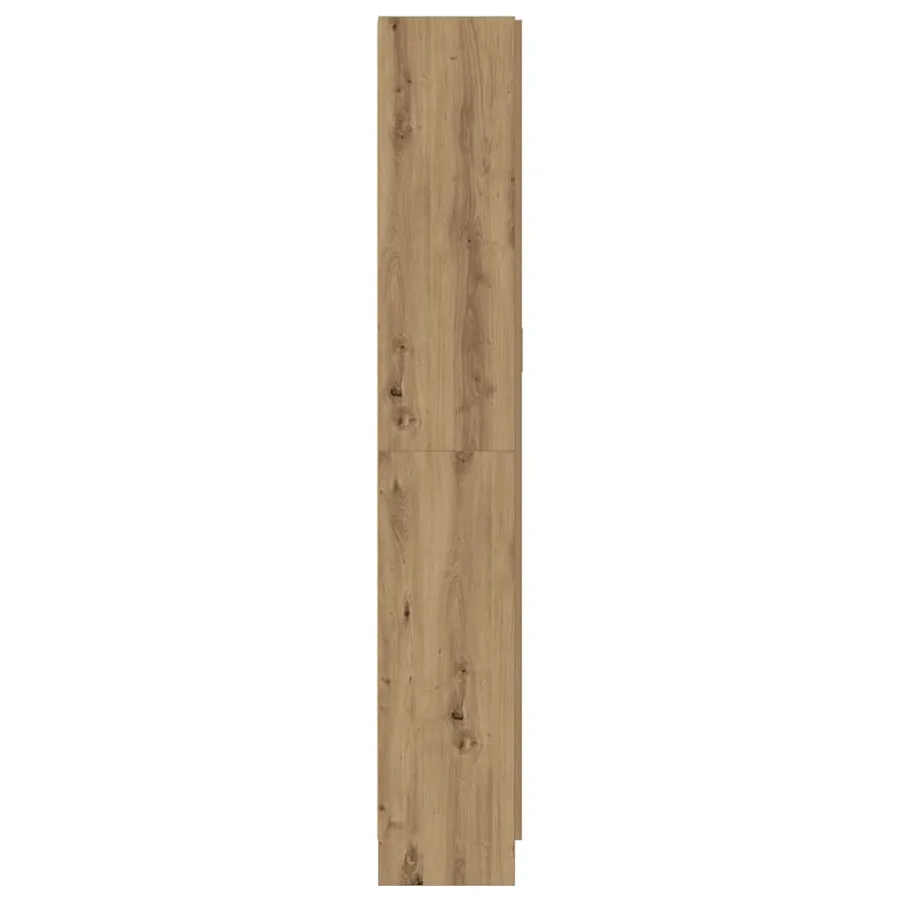 Buffet haut chêne artisanal 82,5x30,5x185 cm bois d'ingénierie - 6