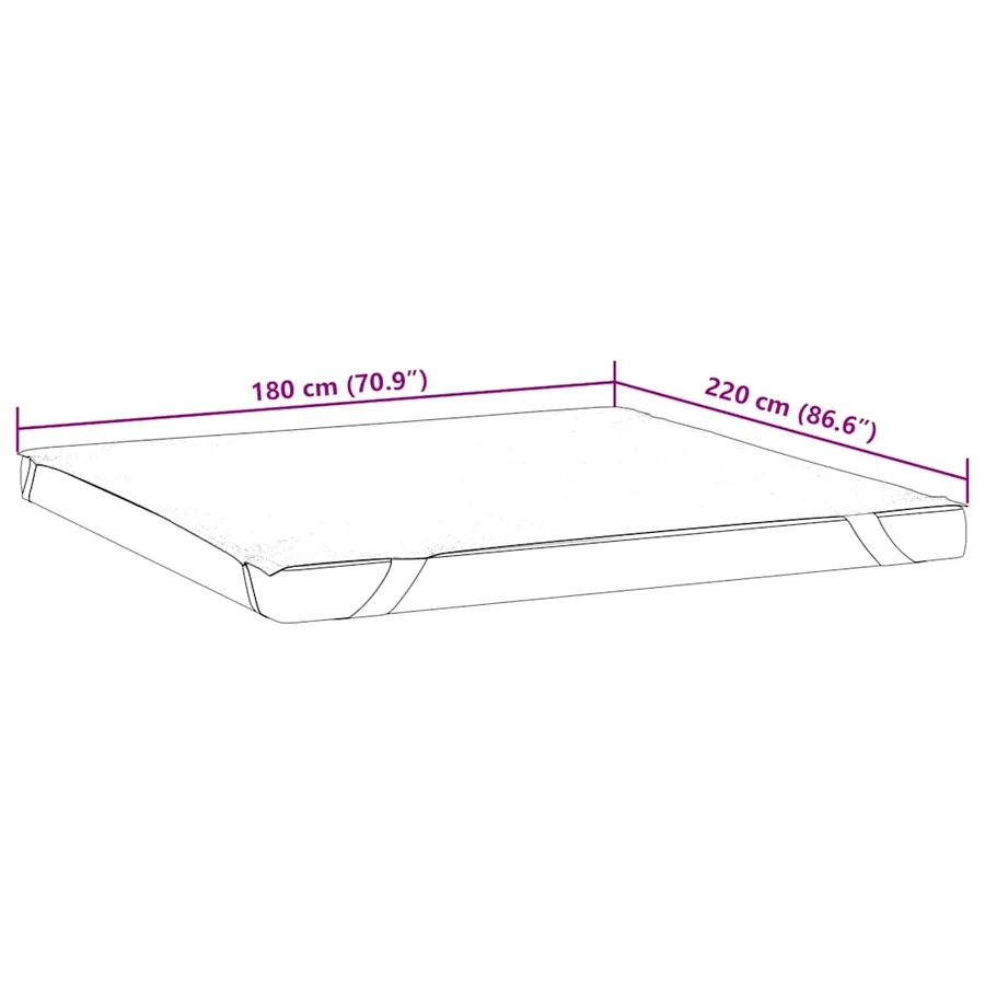 Protège-matelas blanc 180x220 cm imperméable - 6