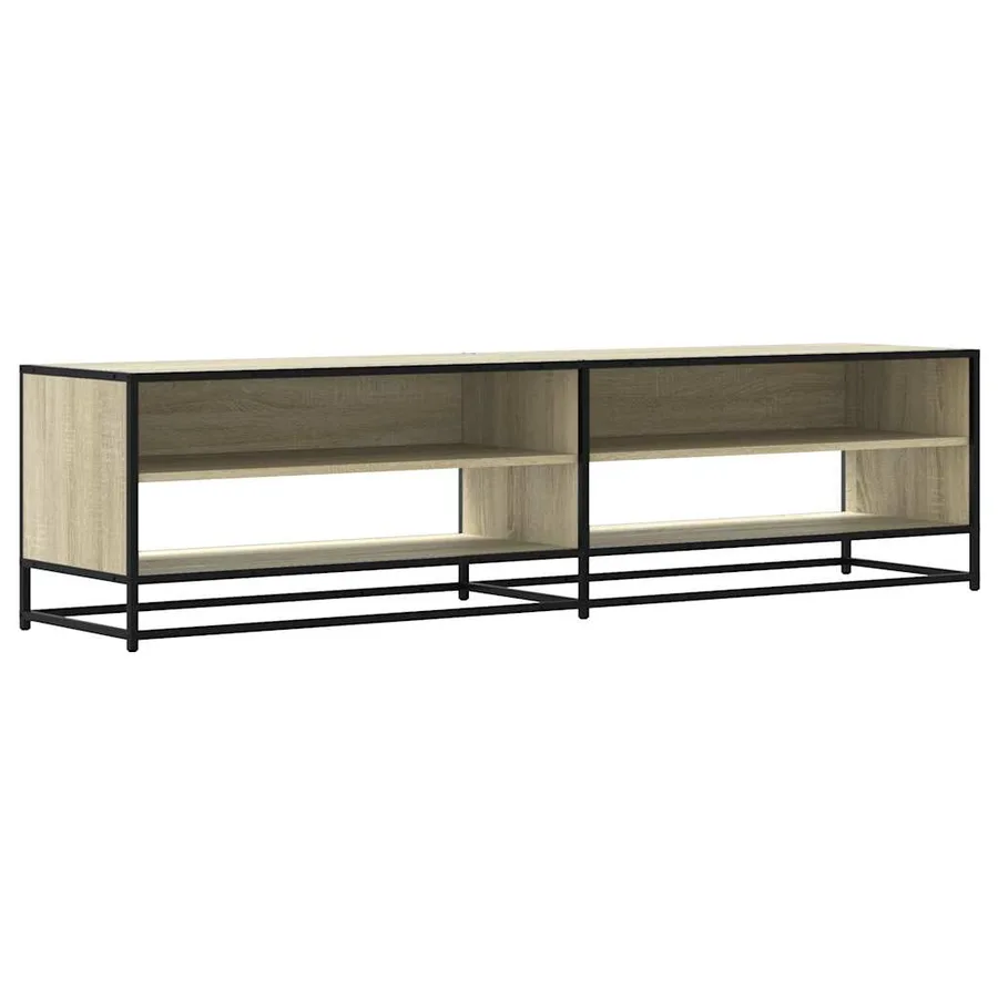 Meuble TV chêne sonoma 180,5x40x46 cm bois d'ingénierie - 2