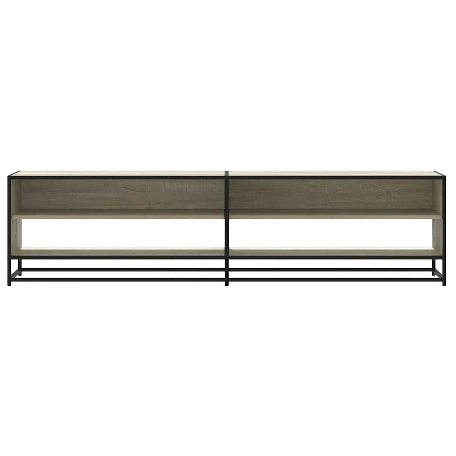 Meuble TV chêne sonoma 180,5x40x46 cm bois d'ingénierie - 4