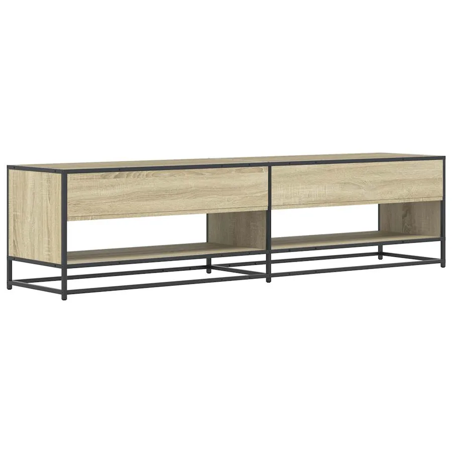 Meuble TV chêne sonoma 180,5x40x46 cm bois d'ingénierie - 5