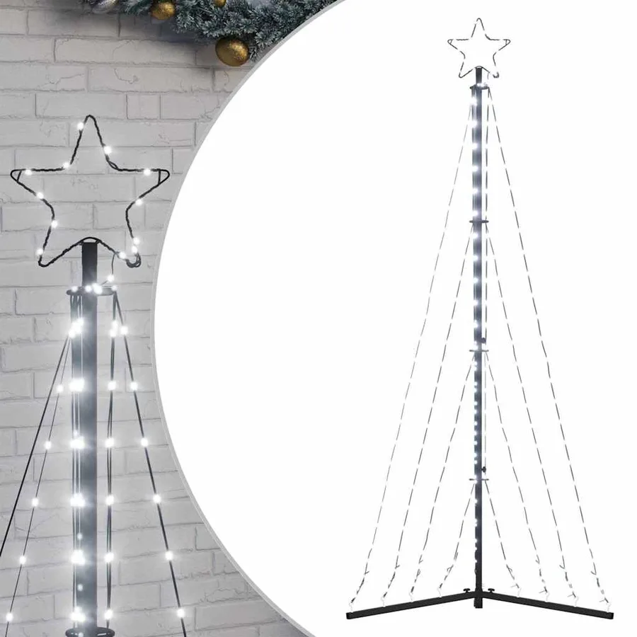 Sapin de Noël à LED 339 LED blanc froid 187 cm - 2