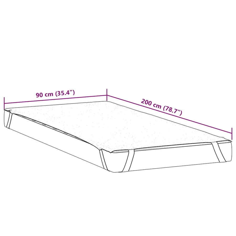 Protège-matelas blanc 90x200 cm imperméable - 6