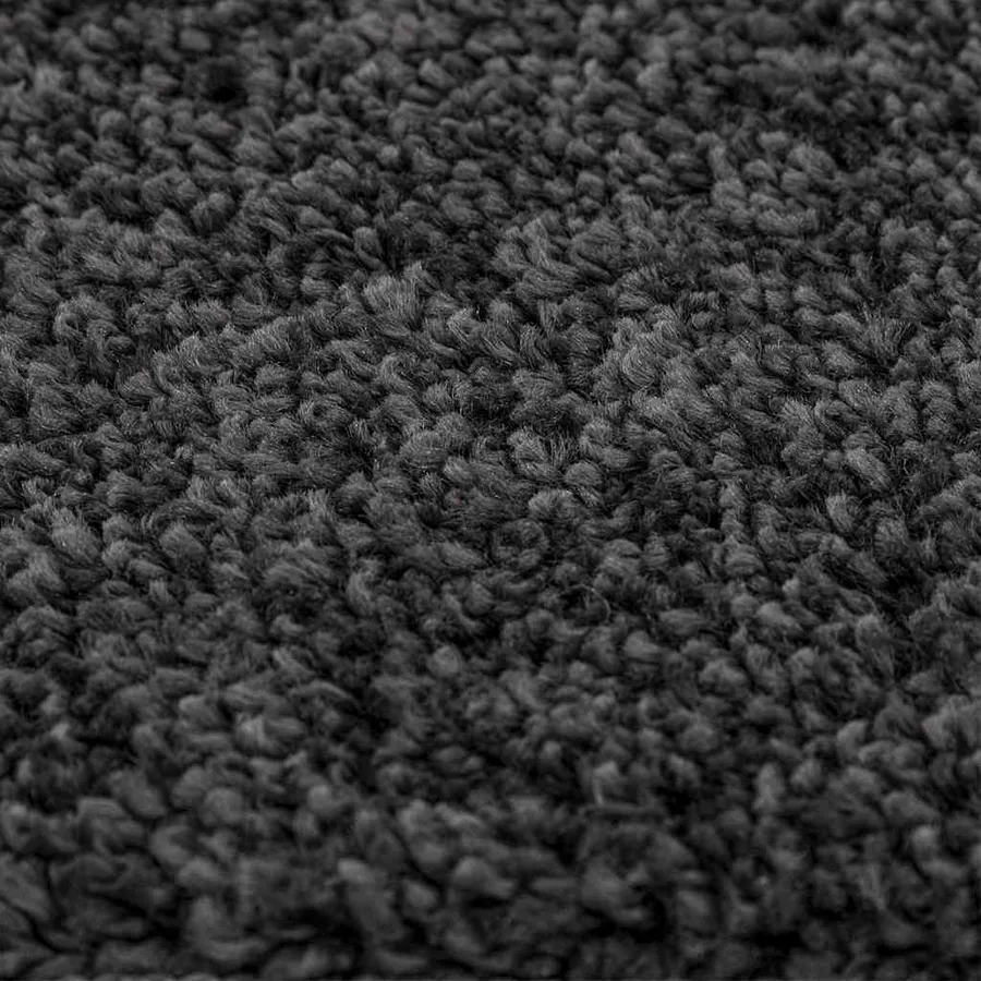 Tapis Shaggy Anti-dérapant Gris foncé 200 x 200 cm PP - 5