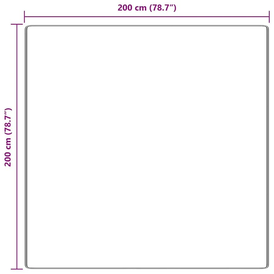 Tapis Shaggy Anti-dérapant Gris foncé 200 x 200 cm PP - 8