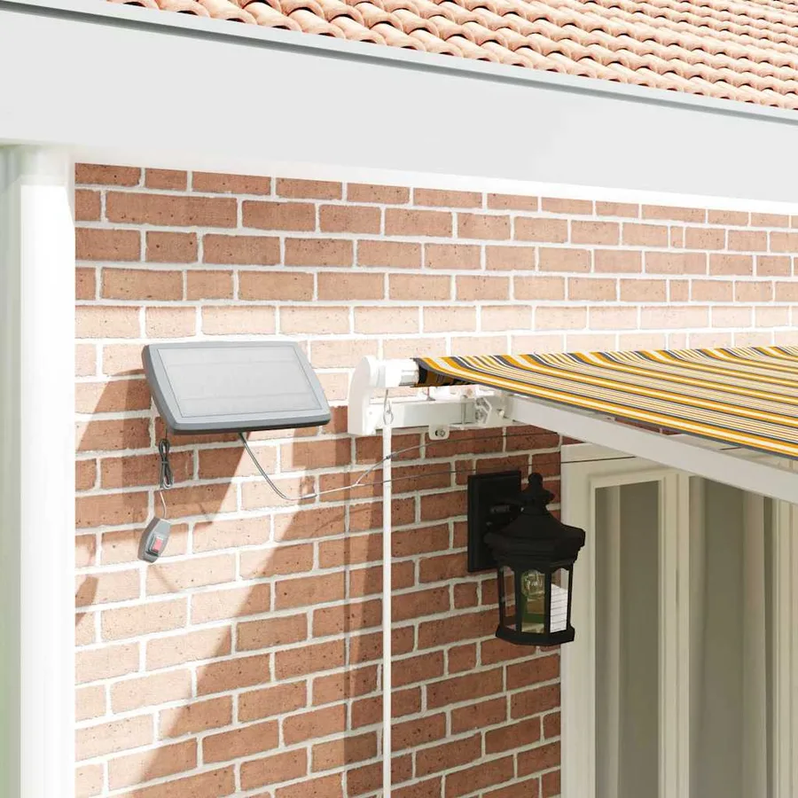 Auvent rétractable Multicolore 600 × 350 cm Tissu et Aluminium - 4