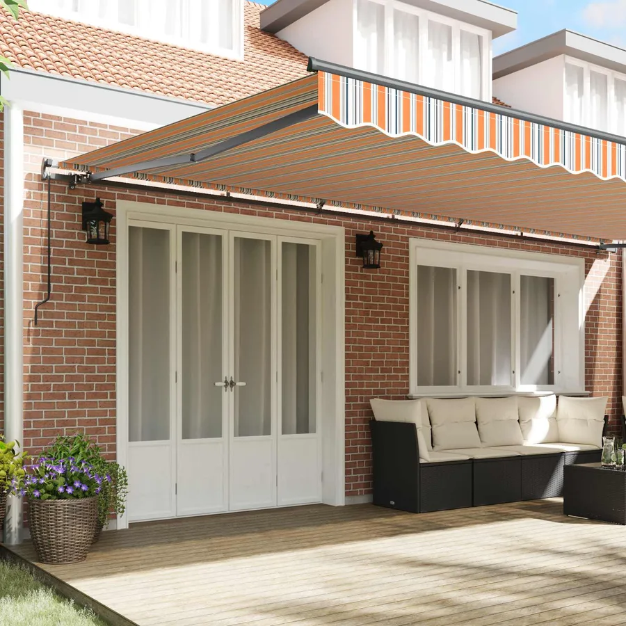 Auvent rétractable Multicolore 600 × 350 cm - 3