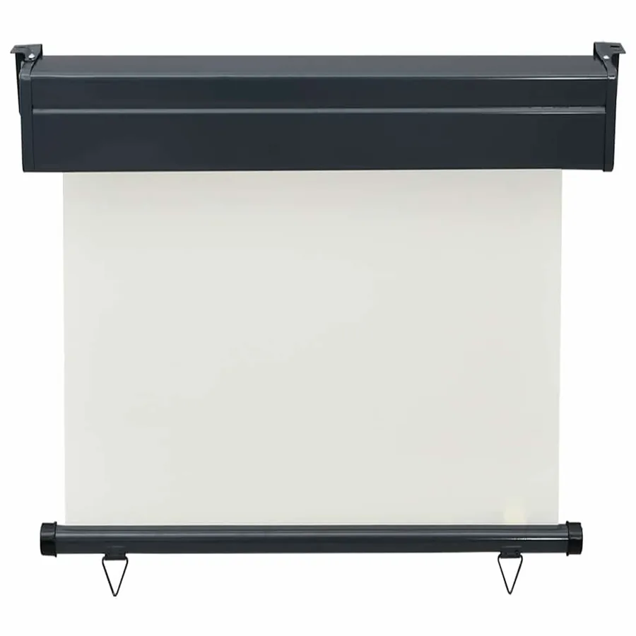 Auvent latéral de balcon 85x250 cm Crème - 3