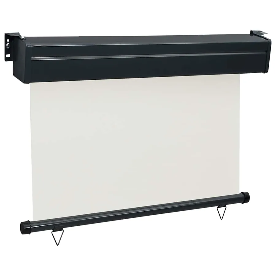 Auvent latéral de balcon 85x250 cm Crème - 4