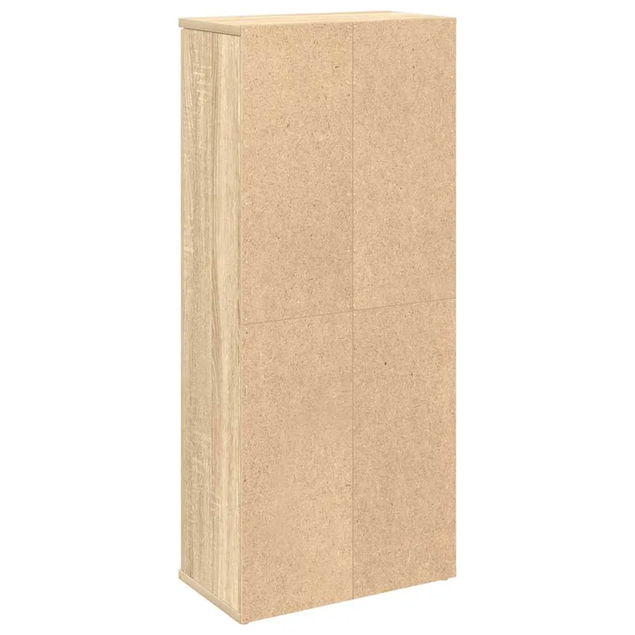 Meuble de salle de bain avec porte-rouleau chêne sonoma - 7