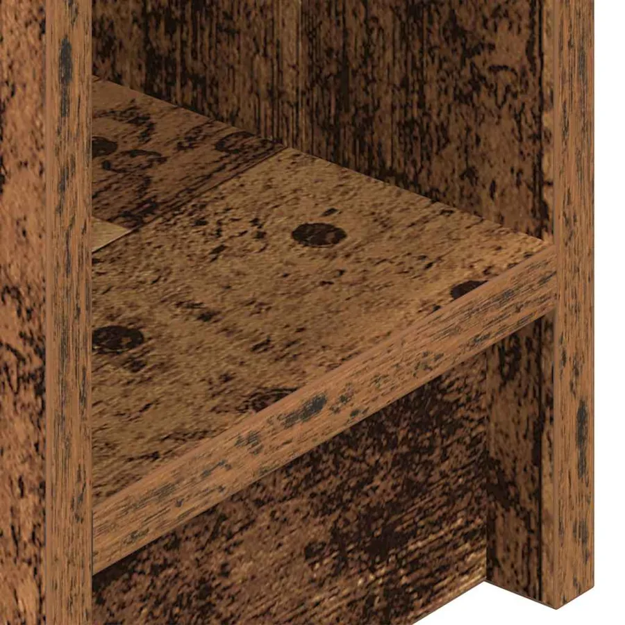 Tables de chevet avec tiroir 2 pcs vieux bois 20x36x60 cm - 10