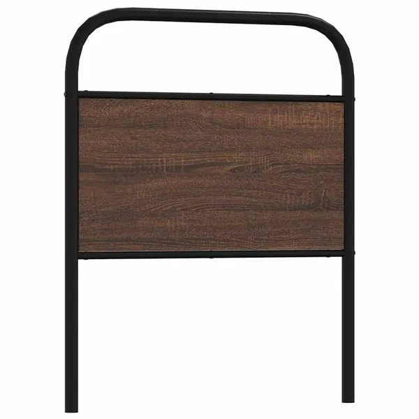 Tête de lit de remplacement chêne marron 80 cm acier et bois d'ingénierie