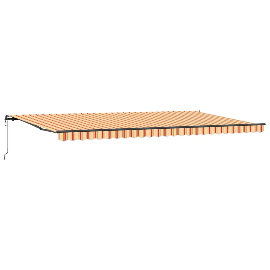 Auvent rétractable Jaune et Orange 600 × 350 cm - 2
