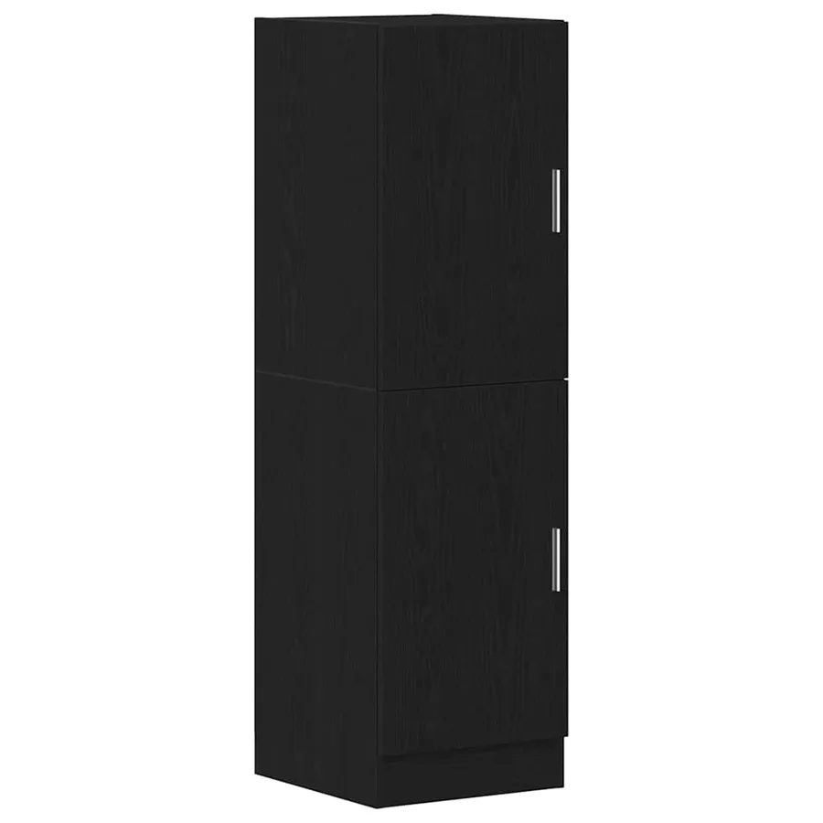 Ensemble d'armoires de cuisine 2 pcs noir bois d'ingénierie - 6