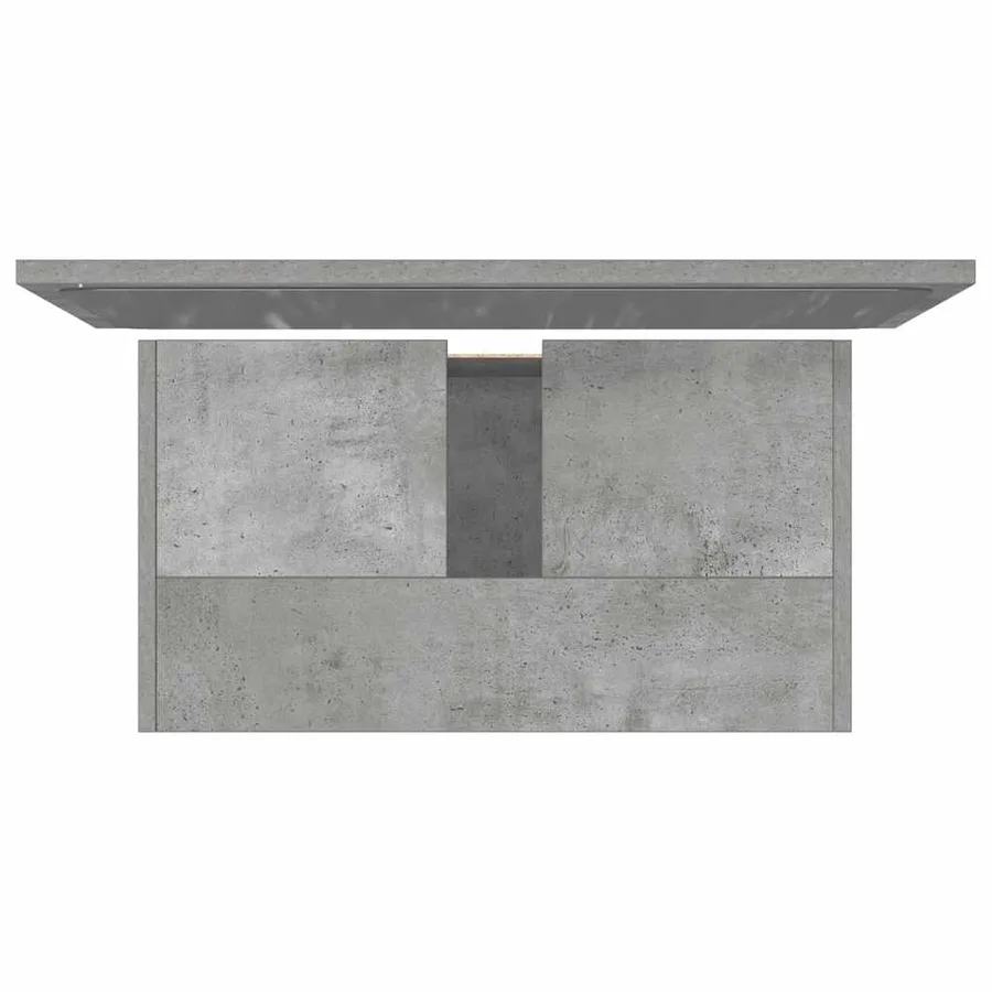 Ensemble de meubles de salle de bain 2 pcs gris béton - 7