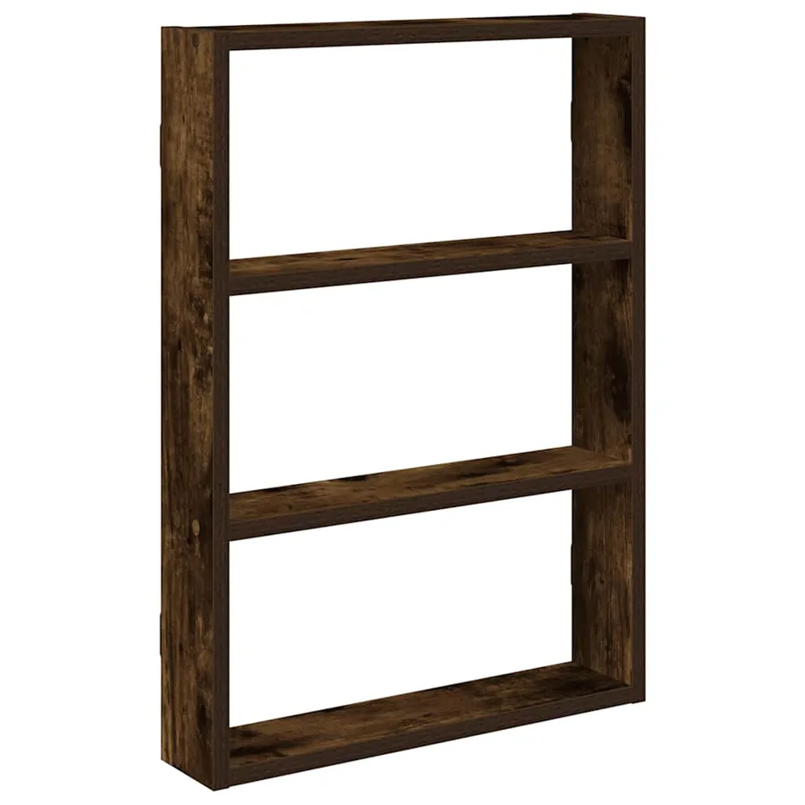 Étagère murale chêne fumé 43x9x60 cm bois d'ingénierie - 2