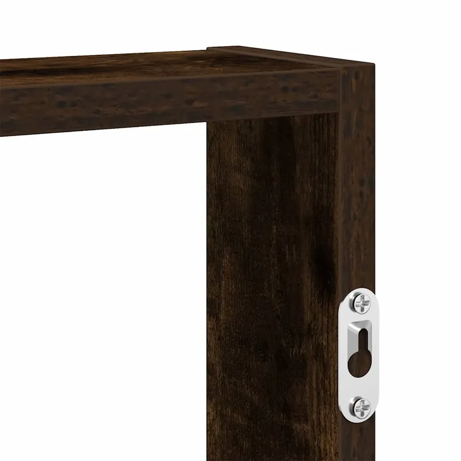 Étagère murale chêne fumé 43x9x60 cm bois d'ingénierie - 7