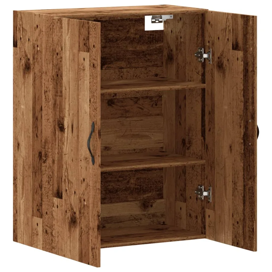 Armoire murale vieux bois 69,5x34x90 cm bois d'ingénierie - 5