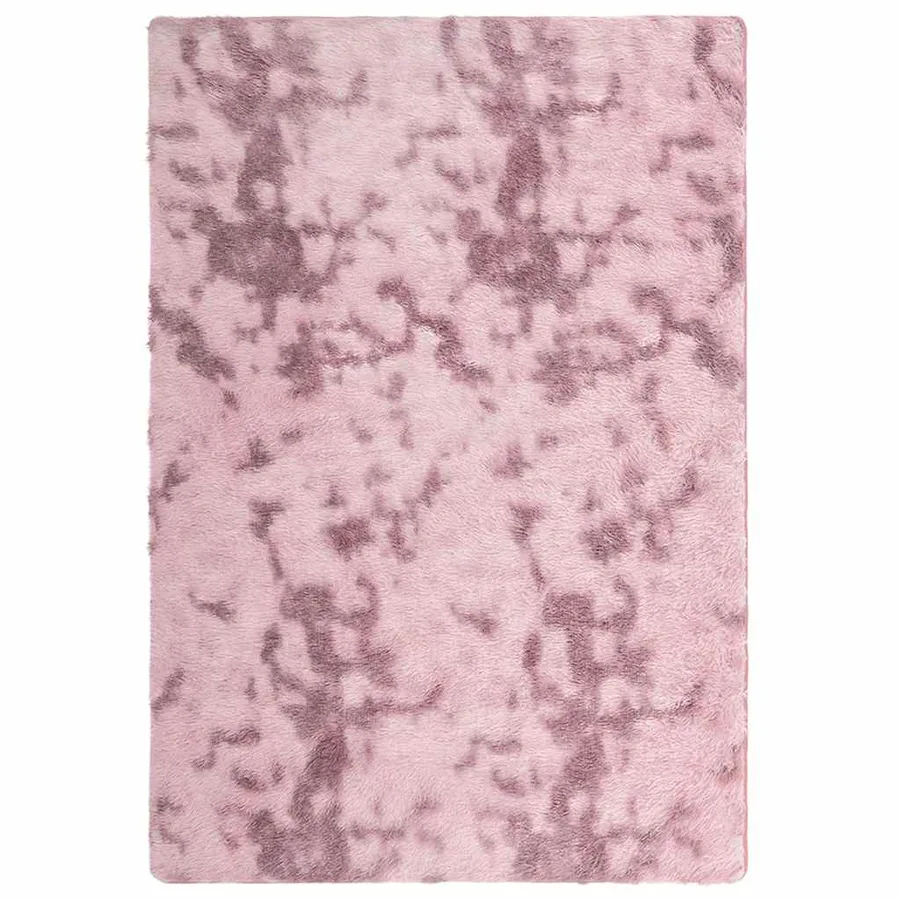 Tapis Shaggy à poils longs NAVARRA rose poudré 200x290 cm - 2