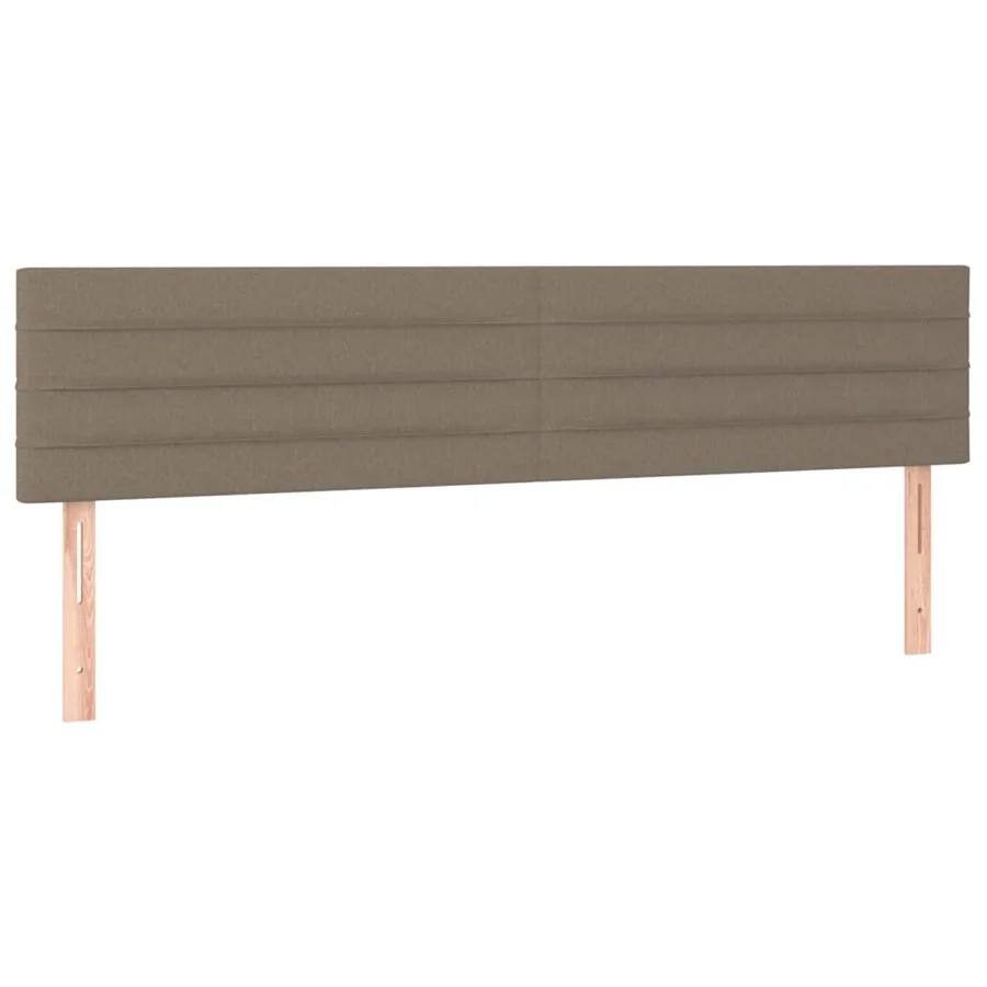 Têtes de lit Taupe 160x5x78/88 cm Tissu - 2