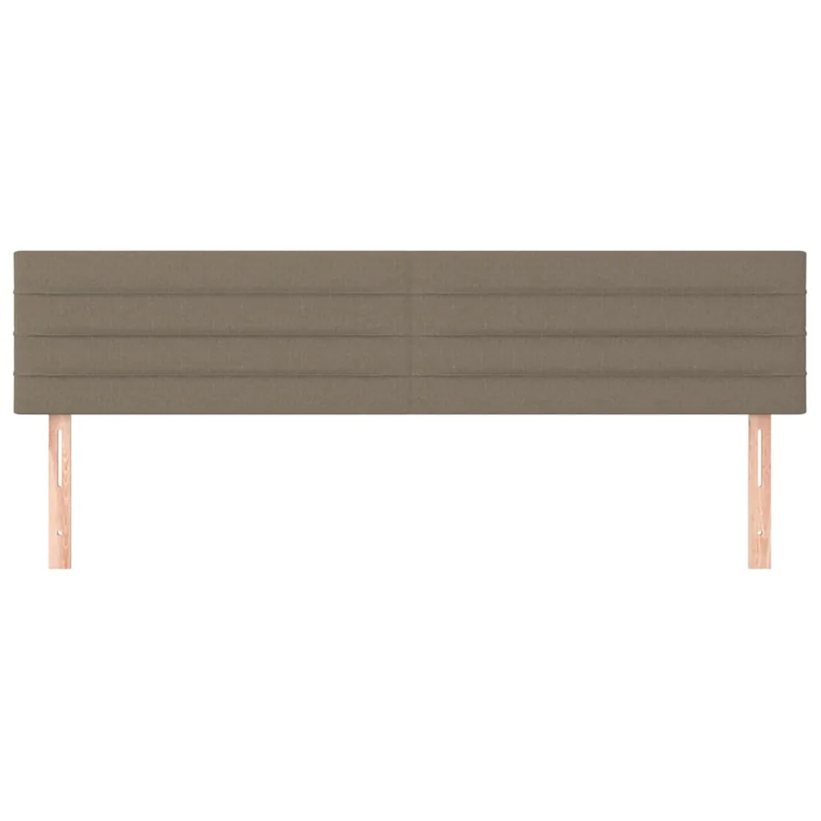 Têtes de lit Taupe 160x5x78/88 cm Tissu - 3