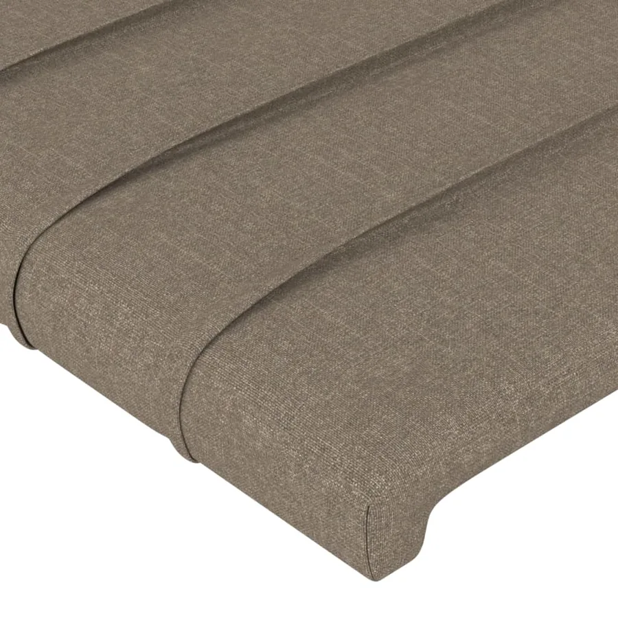 Têtes de lit Taupe 160x5x78/88 cm Tissu - 4