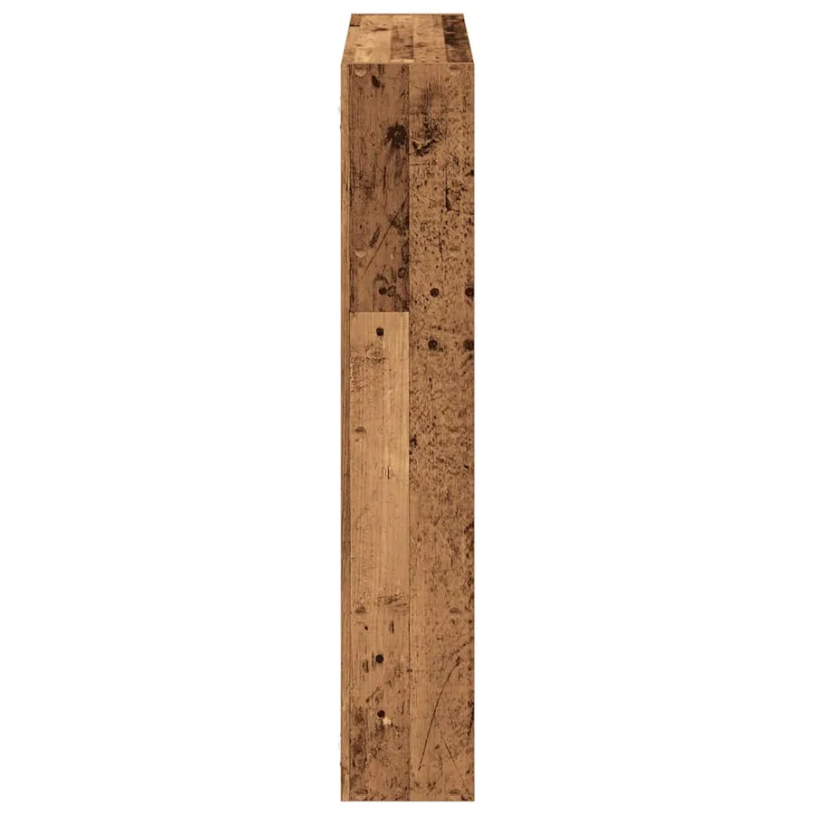 Étagère cube murale 12 compartiments vieux bois bois ingénierie - 5