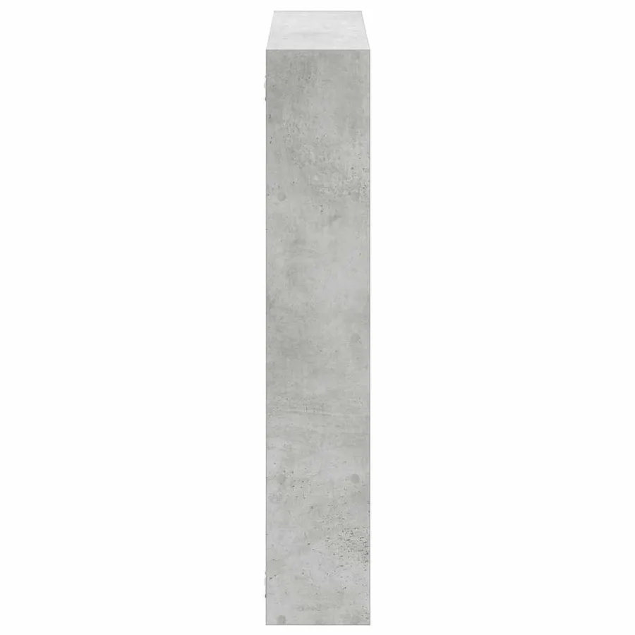 Étagère cube murale 12 compartiments gris béton bois ingénierie - 5