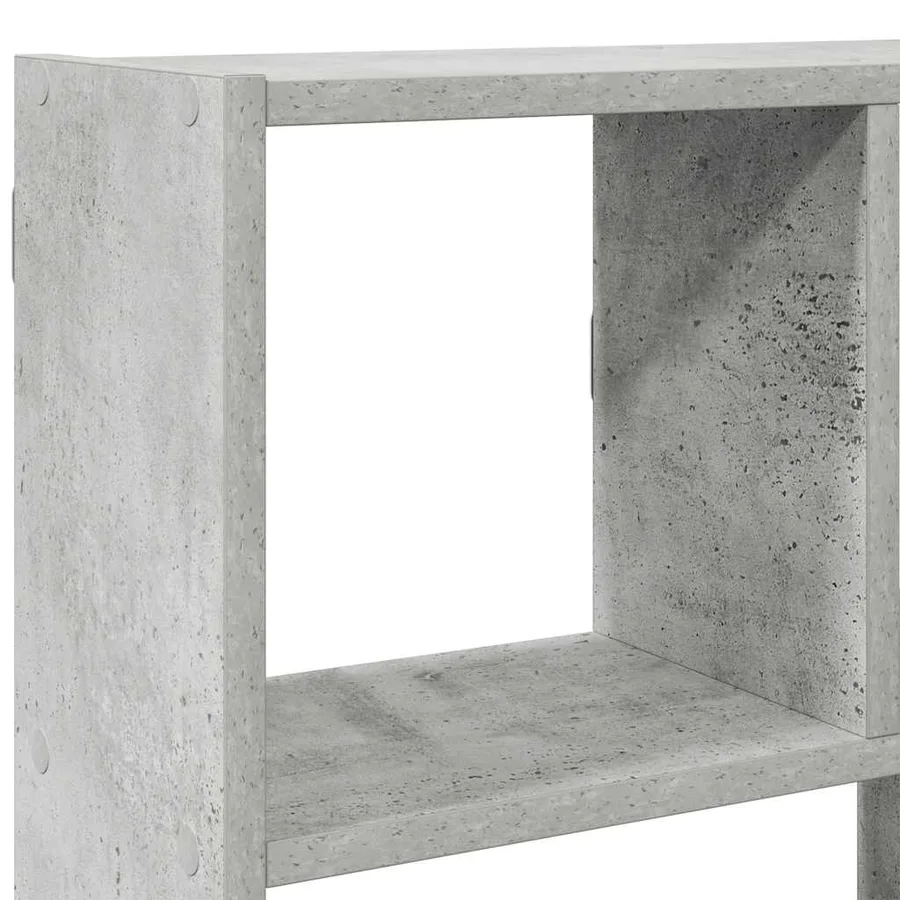 Étagère cube murale 12 compartiments gris béton bois ingénierie - 7