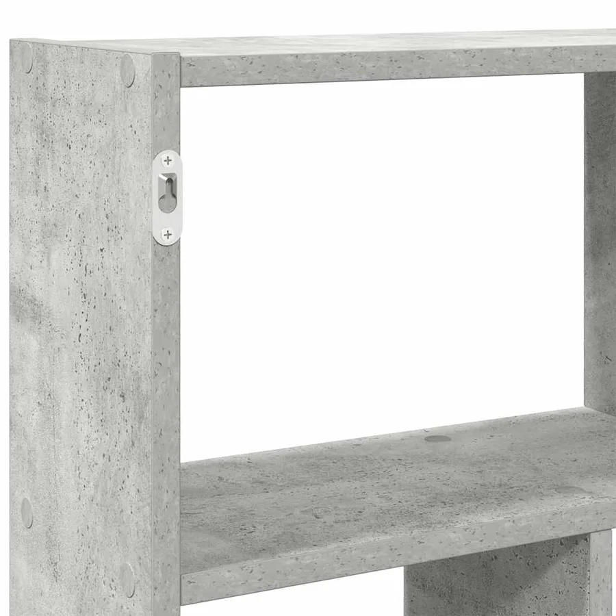 Étagère cube murale 12 compartiments gris béton bois ingénierie - 8