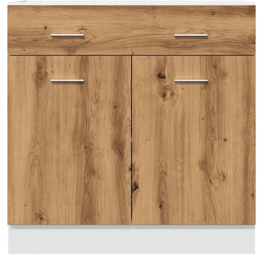 Armoire à tiroirs "Lyon" Chêne artisanal 80 x 46 x 81,5 cm Bois d'ingénierie - 4