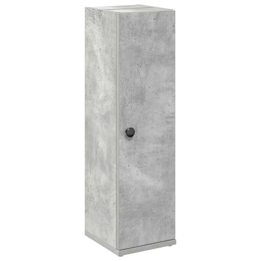 Meuble de salle de bain avec porte-rouleau gris béton - 2