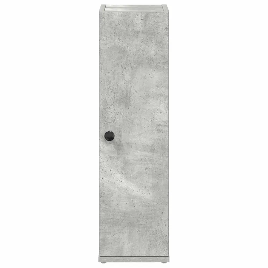 Meuble de salle de bain avec porte-rouleau gris béton - 4