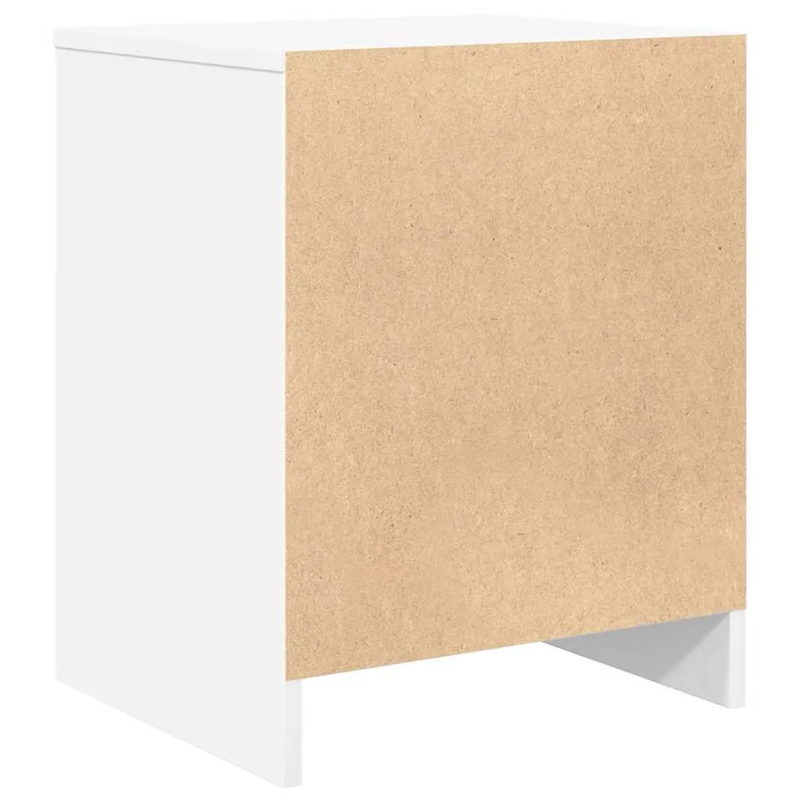 Table de chevet avec tiroir blanche 40x34x50 cm - 7