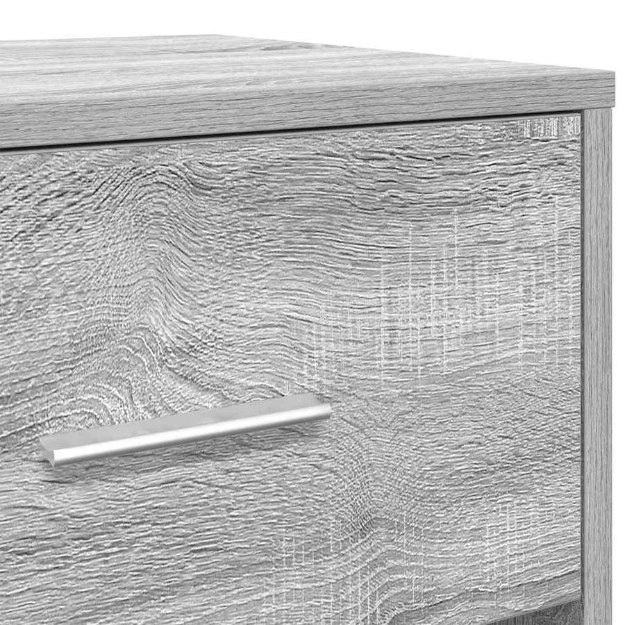 Tables de chevet 2 pcs avec tiroir Gris Sonoma 40x34x50 cm - 10