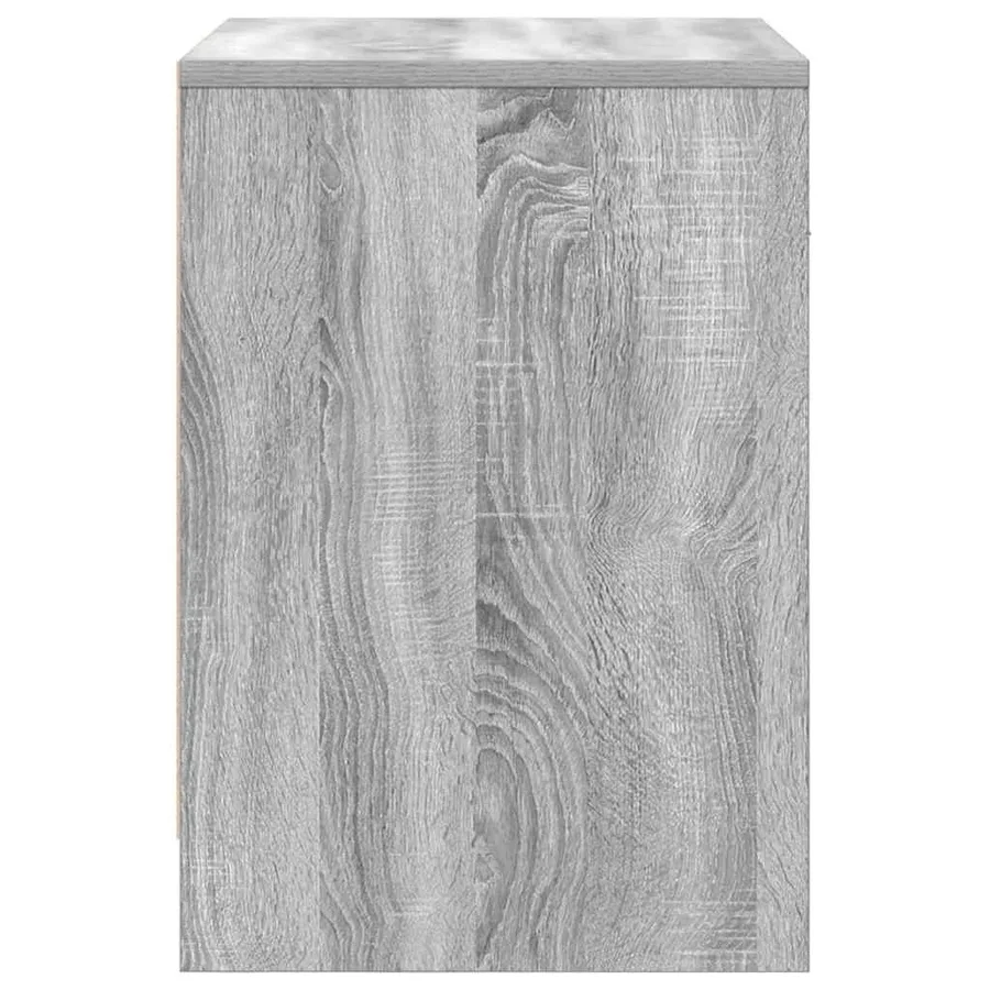 Tables de chevet 2 pcs avec tiroir Gris Sonoma 40x34x50 cm - 7