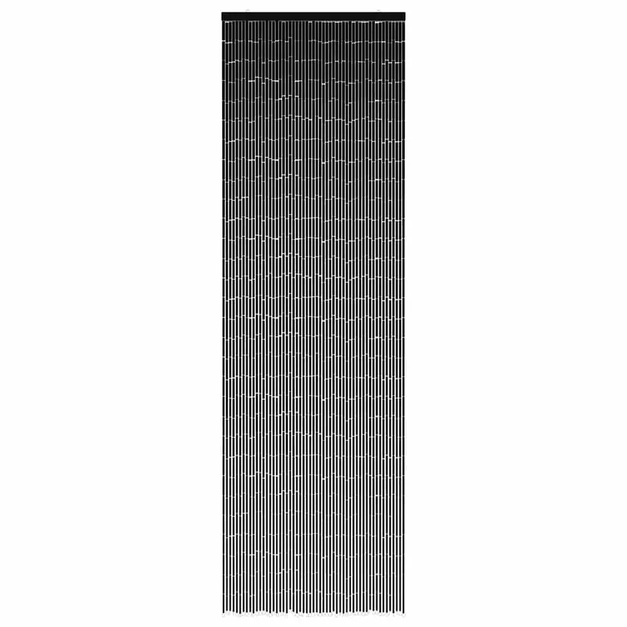 Rideau anti-insectes gris foncé 56 x 185 cm bambou - 3