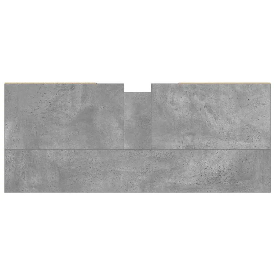 Armoire de lavabo salle de bain gris béton 80x33x60 cm - 7