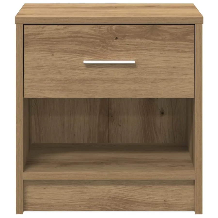 Table de chevet avec tiroir en chêne artisanal 39 x 28 x 41 cm - 4